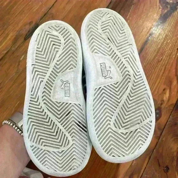 Puma soft foam optimal comfort white and black toddler sneakers size 8C shoes - Picture 8 of 8